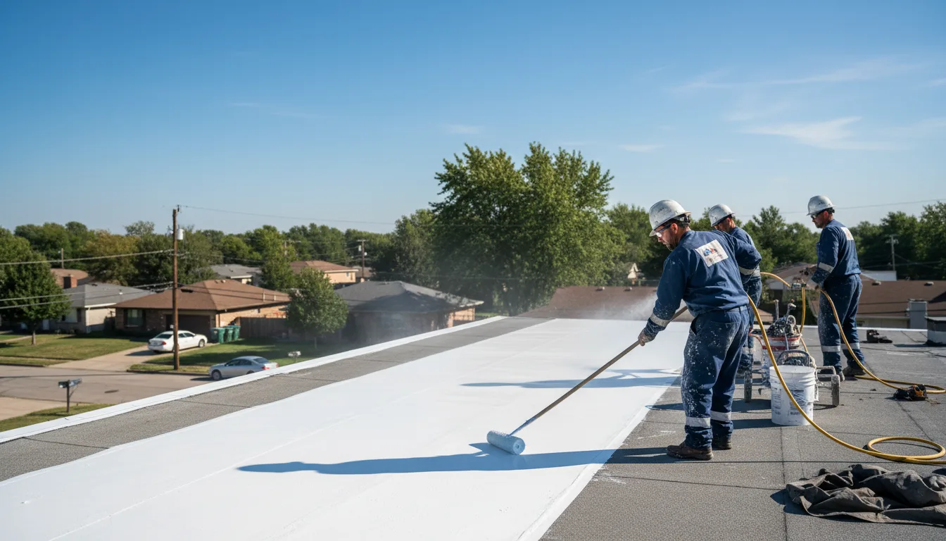 Commercial roof coating in Wylliesburg, VA near me